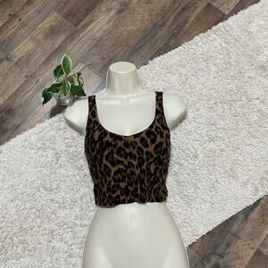 Aerie Leopard Print Sports Bra